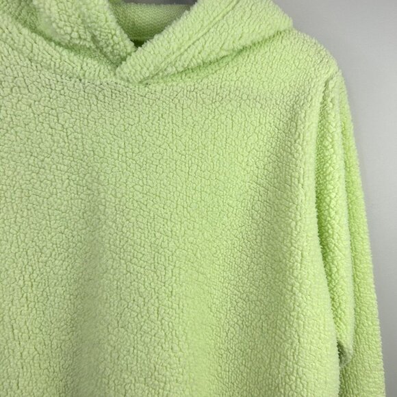 Wild Fable green sherpa cropped‎ pullover size small - Picture 2 of 6